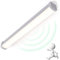 LEZOE LED Feuchtraumleuchte mit Bewegungsmelder IP66 120CM, 30W 4200Lumen (140Lm/W) LED Deckenleuchte Bewegungssensor, IP66 Wasserfest Wannenleuchte für Bad Lager Keller Garage Werkstatt Küche 4000K