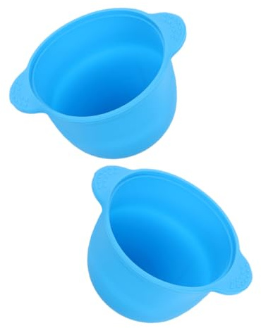 VALICLUD 2pcs Silicone Wax Melt Liners 300ml Reusable Hard Wax Machine Replacement Bowls for Hair Removal Waxing Supplies at Home and Salon