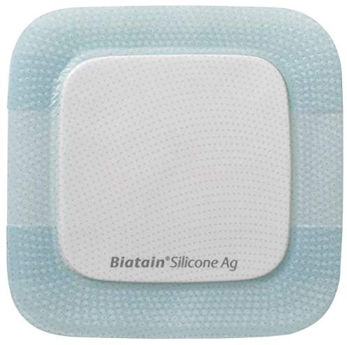 Biatain Silicone Ag Square Foam Dressing, 12.5 x 12.5 cm
