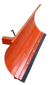 Schneepflug Räumschild Universal Schneeschild für Einachser und Rasentraktor Orange / 150 x 40 cm / 3 Stufen verstellbar