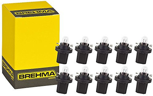 10x BREHMA BAX10d B8,5d Schwarz Instrumentenbeleuchtung 12V 1,2W