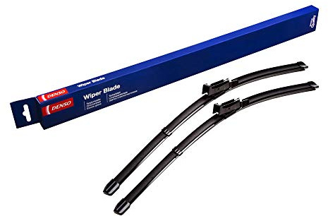 DENSO Flat Front Window Wiper Blade DF010-550/550mm - Premium All Season Replacement Wipers - Claw Type Arm - LHD
