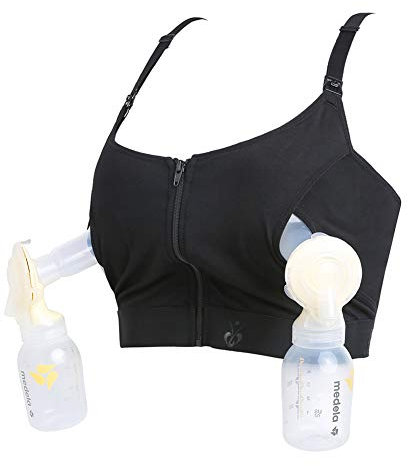 Tire Laits Bustier Mains Libres Soutien-Gorge Maternité Doux Allaitement Bras Coton Confort Brassière Taille au Choix de Mallalah (L(L/XL/XXL))