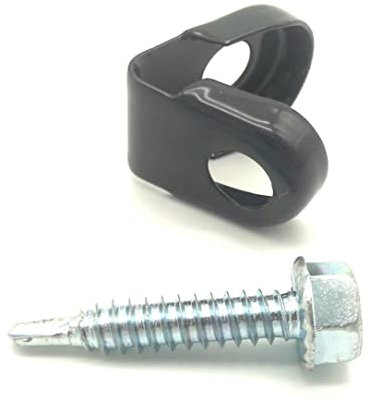 Befestigung Zaun Halterung Doppelstabmattenzaun Klemme Fixierung Halter Zubehör (anhrazit) 10x