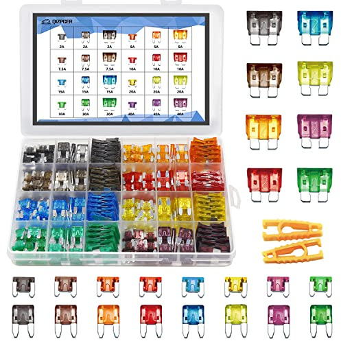 282 Pieces Car Fuses Assortment Kit - Blade Fuses Automotive - Standard & Mini & Low Profile Mini Size (2A/5A/7.5A/10A/15A/ 20A/30A/40AMP/ATC/ATO) Replacement Fuses for Marine, Auto, RV, Boat, Truck