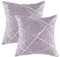 GIGIZAZA Kissenbezug 65x65 cm Kissenhülle Violett Kissenbezüge Dekokissen Fall für Sofa Schlafzimmer Wohnzimmer 2er Set