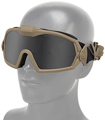 KODENOR Gafas tácticas anti niebla con ventilador para ciclismo, caza, senderismo, Airsoft Shooting Glasses (color MA-122-T)