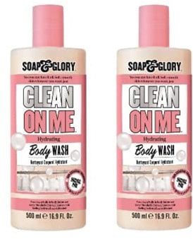 Soap & Glory Clean On Me Creamy Duschgel, 500 ml, 2 Stück