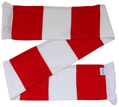 Southampton Fans Red and White Traditional Bar Scarf