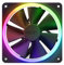 NZXT F140 RGB Fans - RF-R14SF-B1 - Advanced Lighting Customization - Whisper Quiet Cooling - Single (Fan & Controller REQUIRED & NOT INCLUDED) - 140mm Fan - Black