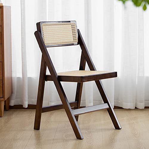 D2FASHION Rattan Klappstuhl Wiener Geflecht Garden Dining Chairs, Klappstuhl Camping Strand Leicht Faltbar, 360° Drehbare, Atmungsaktive Rückenlehne, Leicht Zu Tragen, Passend Für Den Sommer