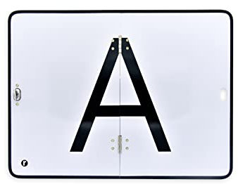 A-Tafel vertikal klappbar | A-Schild für Abfalltransport auf Aluminium | vertikal klappbar mit oder ohne Kantenschutz | 400x300 mm | Drehwirbel mittig | Warntafel Abfalltafel (mit Kantenschutz)