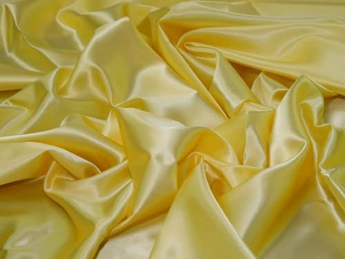 Acetat-Satin-Stoff, Minerva Core Range, Zitrone, Meterware
