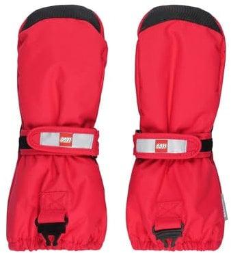 Kabooki Unisex LWATLIN 706-MITTENS W/MEM. Fäustlinge, Red, 104
