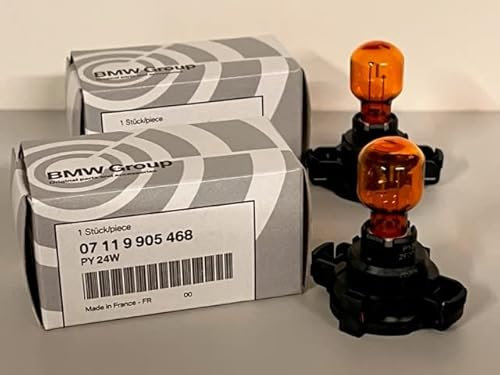 2x ORIGINAL BMW Glühlampe Blinkleuchte PY24W Gelb 3er 4er 5er X3 X4 X5 X6 Z4
