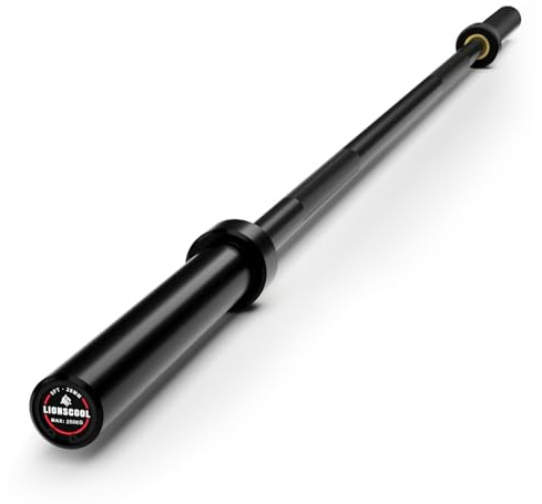 LIONSCOOL Premium Langhantel 1,5 m (schwarze E-Beschichtung, 4,9 Fuß, 227 kg)