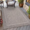 HomebyHome In & Outdoor Teppich Wetterfest Sisal Optik 200x300 (200 x 290 cm) Grau - Balkon Teppich Wasserfest, Waschbar, Flachgewebe - Ideal für Küche, Camping, Garten und Terrasse