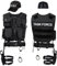 Black Snake® SWAT FBI Police Security Kostüm inkl. Einsatzweste, Pistolenholster, Gürtel, Handschellen und Baseball Cap (TASK FORCE, XS-S)