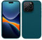 kwmobile Handyhülle für iPhone 15 Pro Hülle, für iPhone 15 Pro Case - Hülle Silikon - kabelloses Laden - Petrol matt