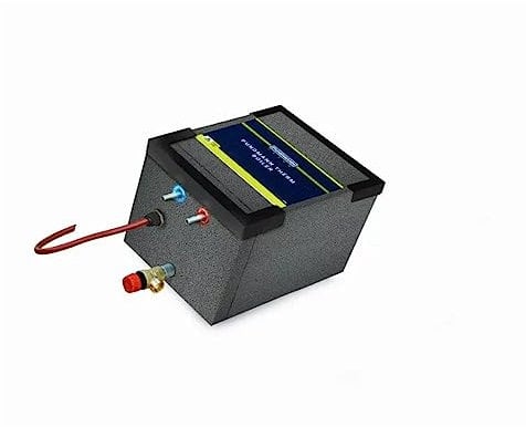 PUNDMANN Therm Chaudière à eau chaude 3 l résistante à la pression 2,3 bar pour camping-cars, camping, etc. Traitement de l'eau chaude par barre de chauffage électrique (12 V/180 W)