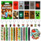 92 Videospiel Party Mitgebsel, Spiel Geschenktüten Notizbuch Schlüsselanhänger Spiel Armband Kinder mit Videospiele Aufkleber, Miner Gamer Mitgebsel, für Kinder Jungen Mädchen Geschenke Party Zubehör
