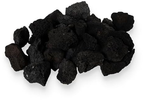 Starfire Designs - Roca volcánica volcánica | Uso en chimenea o hoguera | Roca volcánica para exteriores e interiores para fuegos de gas natural o propano | Paisajismo decorativo | Bolsa de 10 libras