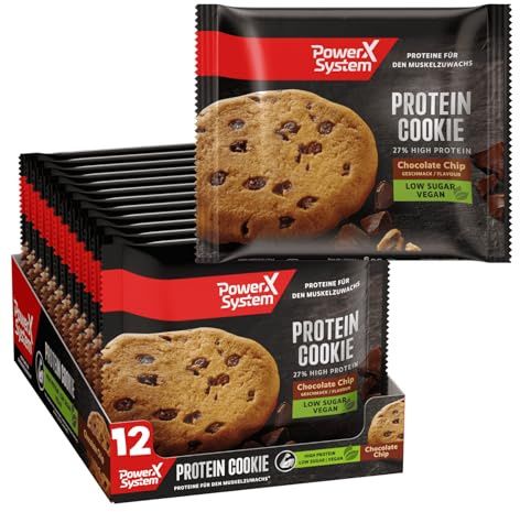 Power System Protein Cookie Chocolate Chip, vegan 12 x 50g, 14g Eiweiß