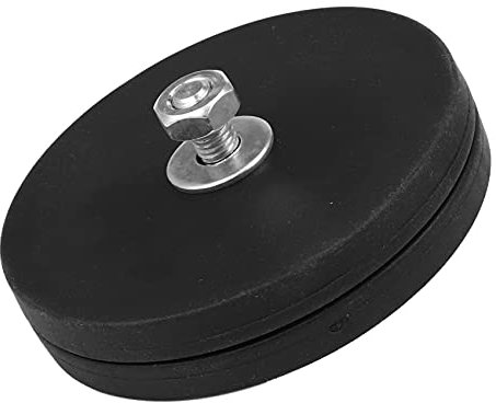 Sujhyrty 2 StüCke 45 KG Leistungs Neodym Magnet Scheibe D88X8 Mm M8 Gewinde OberfläChen Schutz LED Auto Kamera Halterung Magnet für GeläNde Fahrzeuge oder Boot Arbeits Licht