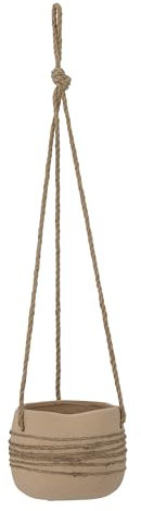 Bloomingville Cari Blumentopf, hängend, Natur, Keramik, Durchmesser 14 cm x Höhe 11 cm