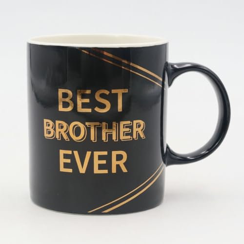 Gemini Gifts Bone China Mug, 11oz, White, Classic, Brotherhood Theme, Gift for Brother