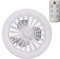 Gralara Ventilador de techo con luz, con iluminación de techo E27, luces colgantes para dormitorio, sala de estar, garaje, cafetería y bar