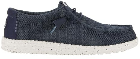 HEYDUDE - Men's Wally Stretch Sox Slip-On Shoes, Navy, 9 UK