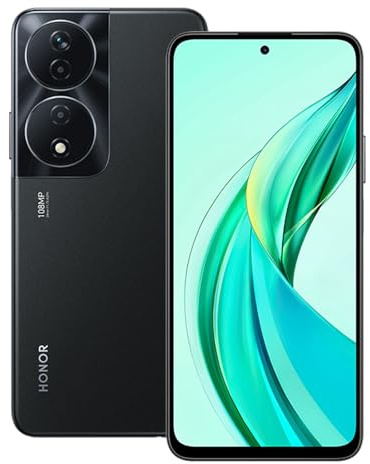 HONOR 90 Smart 5G Smartphone avec Triple, Caméra 108 MP+50 MP, téléphones Portables 4+128GB,Écran 6,8, Octa Core/Double SIM/NFC/GPS, Android 13, Noir Minuit