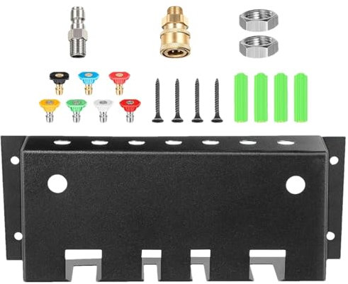 Pressure Washer Organiser, Pressure Washer Tip Holder - Storage Rack for Pressure Washer Nozzle Tips, Wall Mounted Holder for Pressure Washer Nozzle Tips for Shed, Trolley