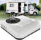 ZHIXUMM Climatiseur 12 V/24 V CC, Climatiseur De Toit éLectrique Universel pour Camion De Camping-Car, Climatiseur De Camping-Car IntéGré Monté sur Le Dessus, Unité AC-Refroidissement,White-12V