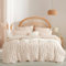 Nayoroom Seersucker Bettwäsche 155x220 Beige Kariet Welligkeit Aesthetic Cream Musselin Bettwäsche Set 2teilig Modern Mädchen Microfaser Lustig Bettbezug und Kissenbezug 80x80 mit Reißverschluss