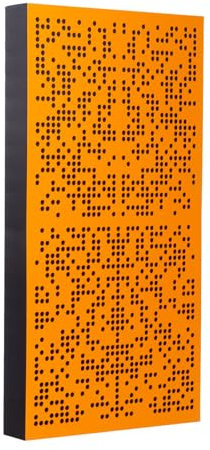 Bluetone Acoustics Binary AbFuser Akustikpaneele – Schalldämmung Akustikplatten – Akustik Absorber und Diffusor zum Heimkino, Studio, Wohnzimmer- Acoustic Panel (Orange, 100x50x7cm)