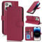 Zouzt Case for iPhone 14 Pro Max (6.7 Inch), Premium PU Leather Wallet Case with Credit Card Holder Slot Flip Folio Kickstand Shockproof Protective Phone Cover (Red)