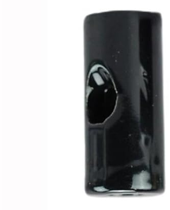 5 Stück schwarze Decke aus Porzellan, 20 x 45 mm
