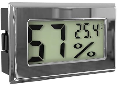 Ahuuen Humidor-Hygrometer,Hygrometer für Humidor | Präzises Luftfeuchtigkeitsmessgerät für den Innenbereich,Temperatur- und Luftfeuchtigkeitsmesser, digitales Temperaturmessgerät, tragbar für