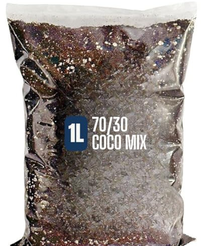 Coco Perlite Mix 70/30 Enhanced Potting Soil Mix for Optimal Plant Growth and Health (1l)