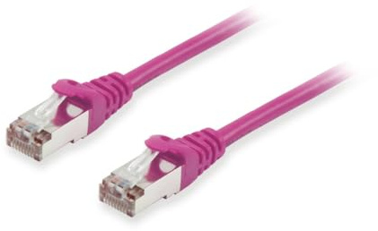 Equip Netzwerkkabel Cat6A S/FTP, 2x RJ45 Stecker, 0,15m, Lila
