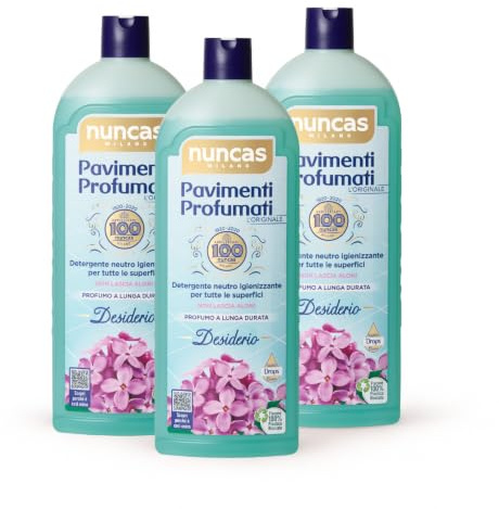 Nuncas Pavimenti Profumati Detergente - Desiderio - Multipack 3 x 1 L