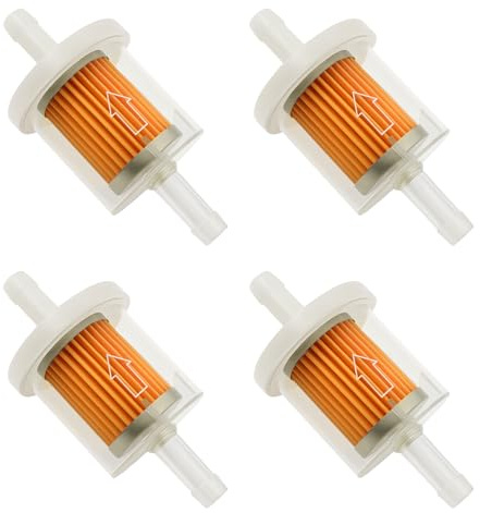 4 Stück Kraftstofffilter Benzin,Benzinfilter 8mm,Dieselfilter Auto,Benzinhahn 8mm,Diesel Filter,Fuel Filter Moped,für Benzinschlauch Innen mit Motorrad Rasenmäher Roller Mofa Automobil