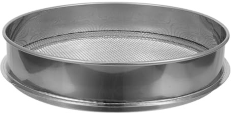 GARIOUANS Setaccio Rotondo in Acciaio Resistente con Maglia Fine per Terra e Compost Rete Robusta per Giardinaggio e Orto Setaccio Versatile e Facile da Pulire per Filtraggio Efficiente