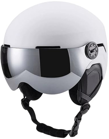 Caschi da Sci per Uomini | Cappello Traspirante | Casco Invernale Con Occhiali Da Sci - per Uomini Donne Adulti Snowboarder Discesa Resort Sport Outdoor e Indoor
