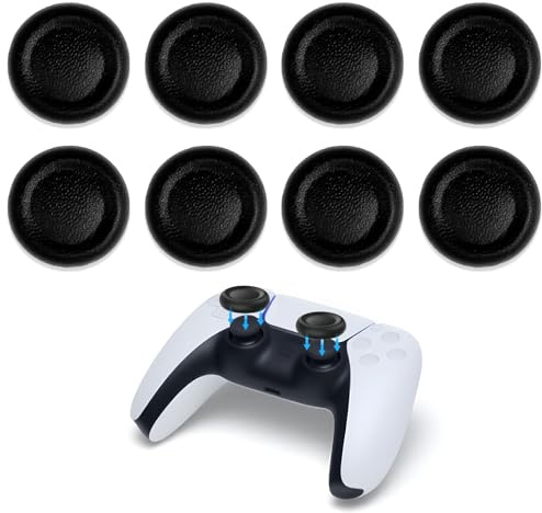 Lot de 8 Capuchons de joysticks pour Manette de PS5/PS4, Joystick Protection PS4/PS5 Stick pour PS5/PS4/PS3/XBOX, Texture Laser, Résistants à l'usure