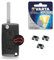 Boitier pour Télécommande Plip Clé Peugeot 207 307 407 308 607 Partner Expert Bipper ✚ Switch ✚ Pile CR1620 VARTA - Kit iRace Keys®