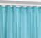BEAUTEX Vorhang mit U-Band 140x250 cm (Farbe Wählbar) transparente Kräuselband Gardine, Dolly (Türkis)