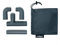 Colapz Caravan Accessories - Double Caravan Waste Water Outlet Hose Adapter - Adjustable Design to Fit Most Caravans - Includes 15cm Down Pipe and Carry Bag